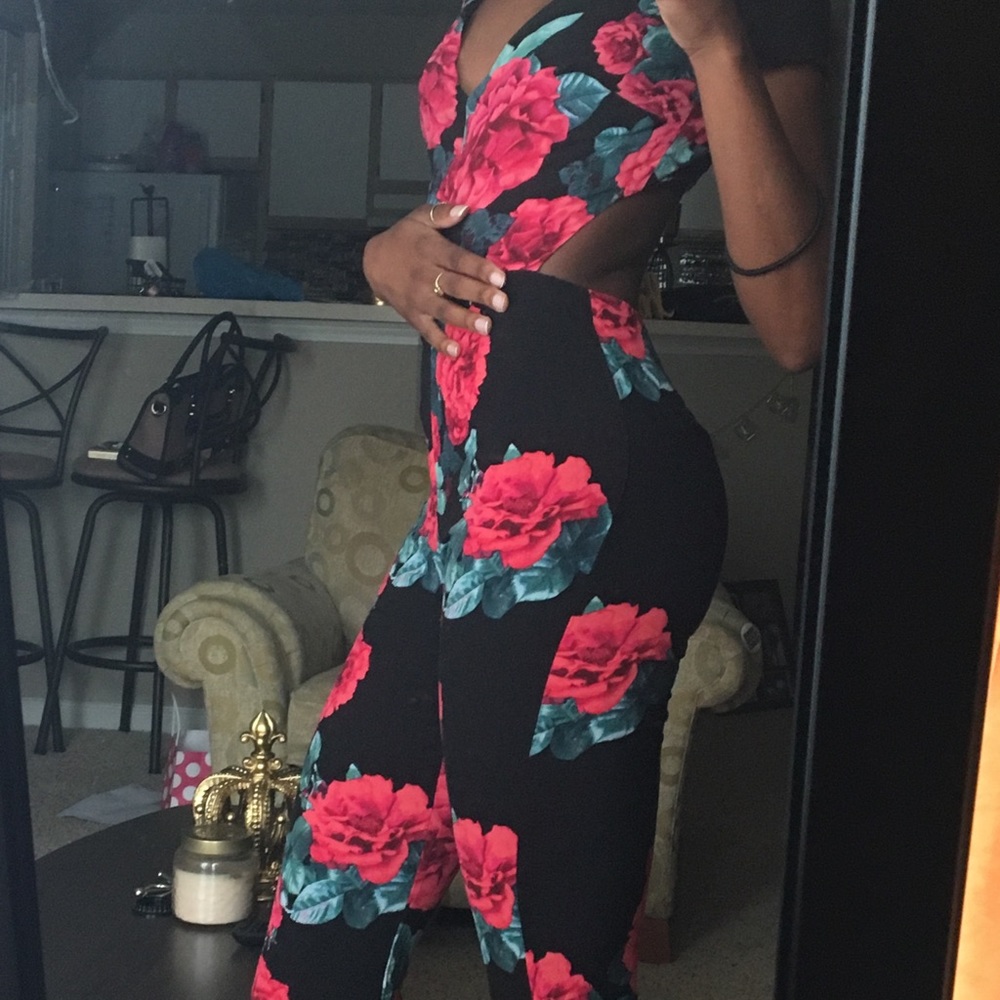 Floral Patterned Jumpsuit